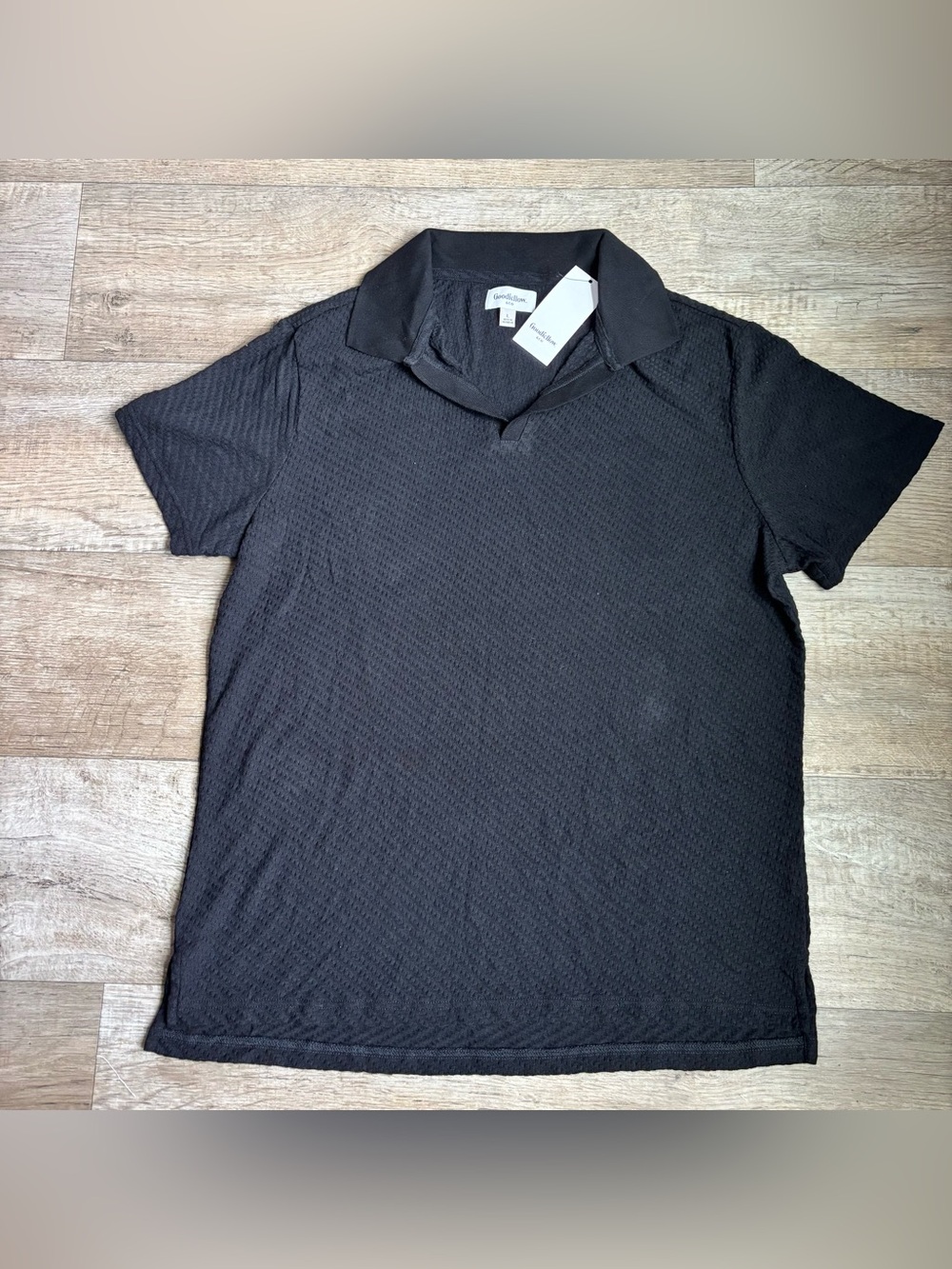 Goodfellow & Co Men’s Soft knitted polo shirts in Black